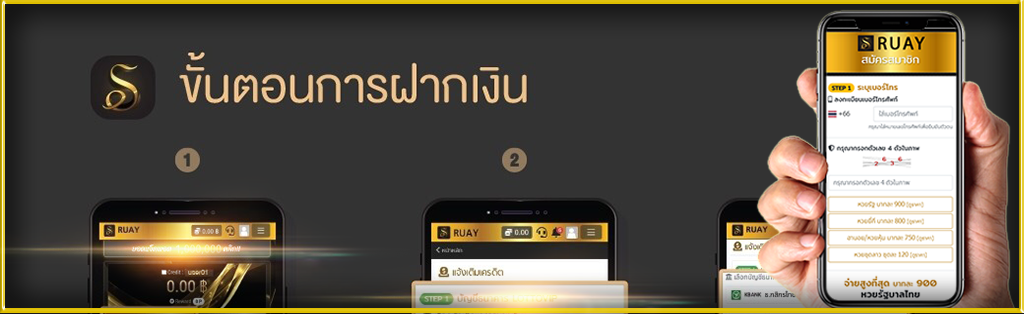 ฝากเงินเว็บรวย ง่ายๆใน 3 นาที